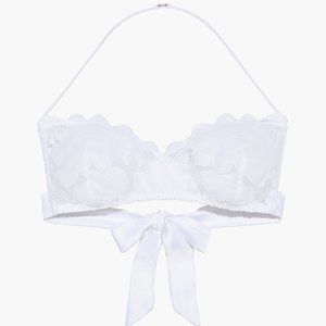 FLORAL GLOW LACE TIE BACK BRALETTE